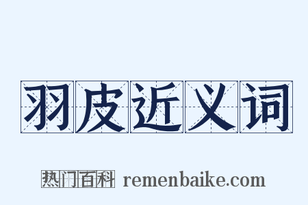 羽皮近义词是什么意思的图片